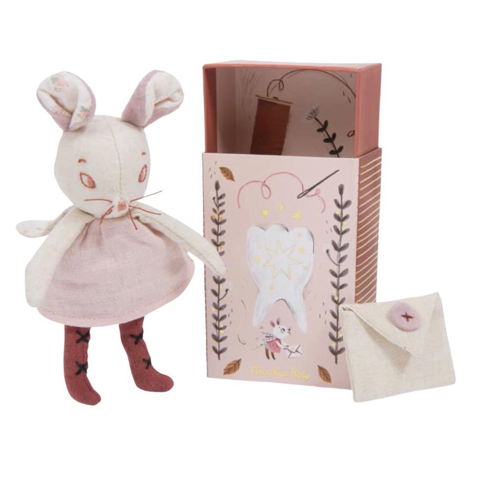 Light Gray Tooth Fairy Mouse Souvenir Box