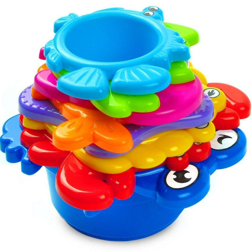 Coral Sea Stacking Cups Eco-Friendly Kids  Montessori Toys