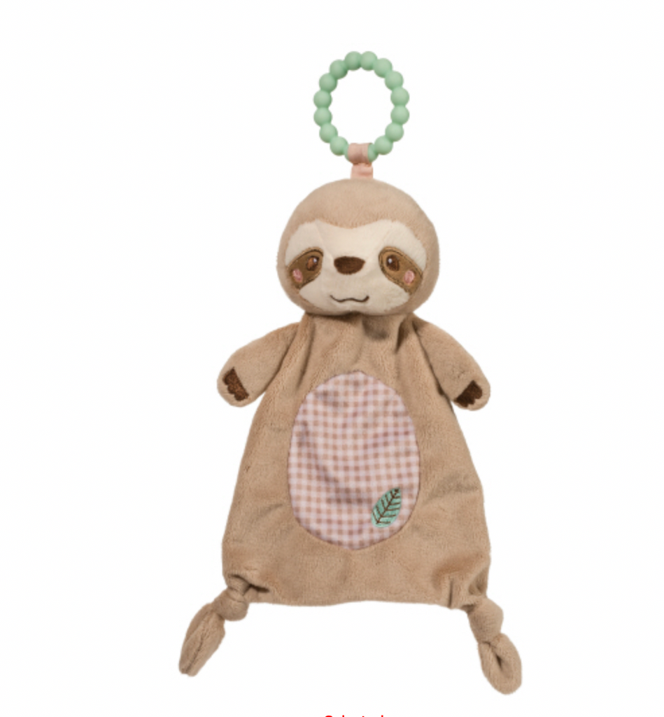 Rosy Brown Sloth Teether 6365