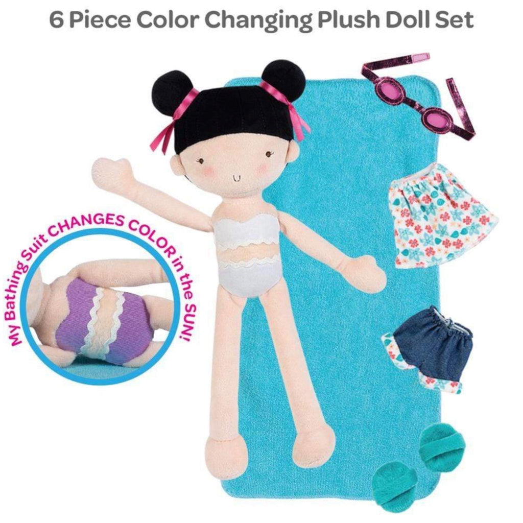 Light Gray Violet Adora Sunshine Friends Color-Changing Plush Doll & Doll Clothes Set