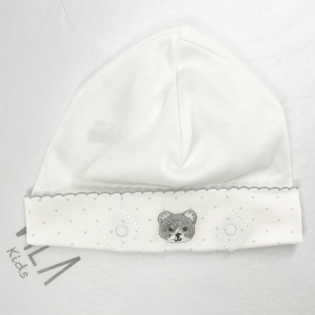 Baby Cat Pima Hat Dots Grey GR 3208001 27