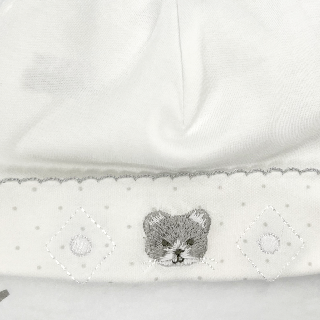 Baby Cat Pima Hat Dots Grey GR 3208001 27