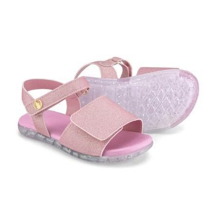 Gray Sandal Pink Glitter Quartzo Baby Soft II Bibi 1188062