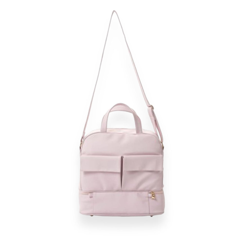 Light Gray Medium Maternity Bag Light Pink Quilting Waterproof