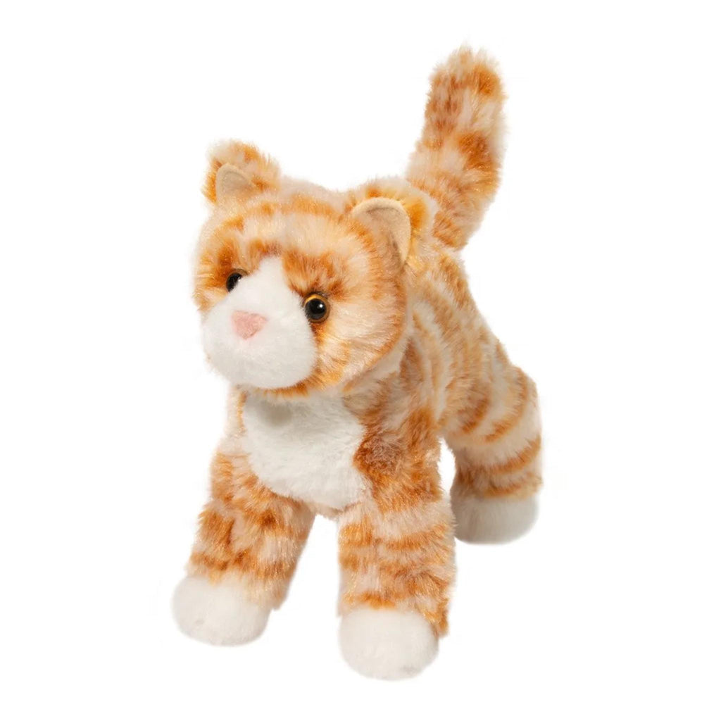 Tan Hally Orange Striped Cat Plush 4101