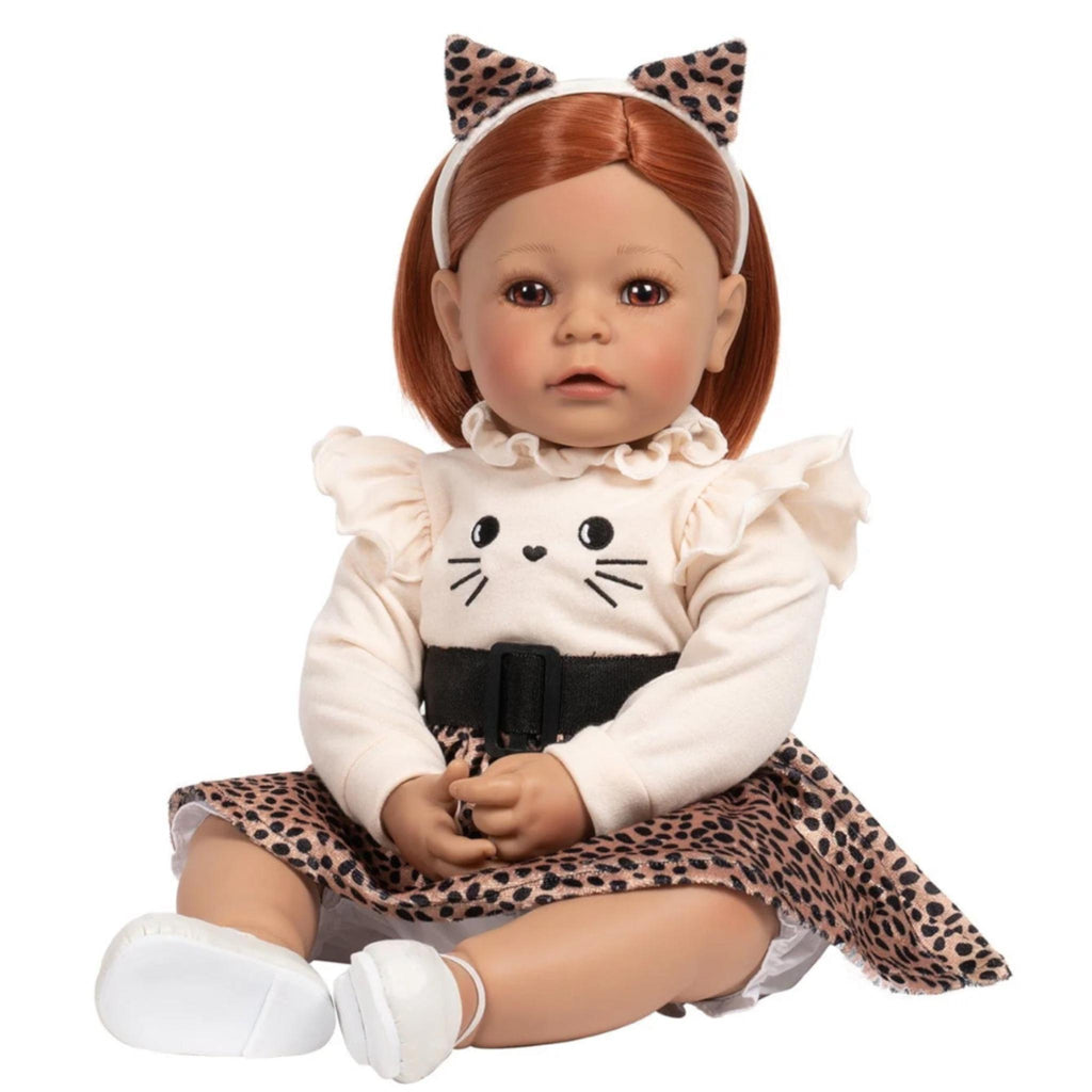 Gray Cheetah Love Baby Doll Adora Toddlertime Doll Clothes & Accessories Set