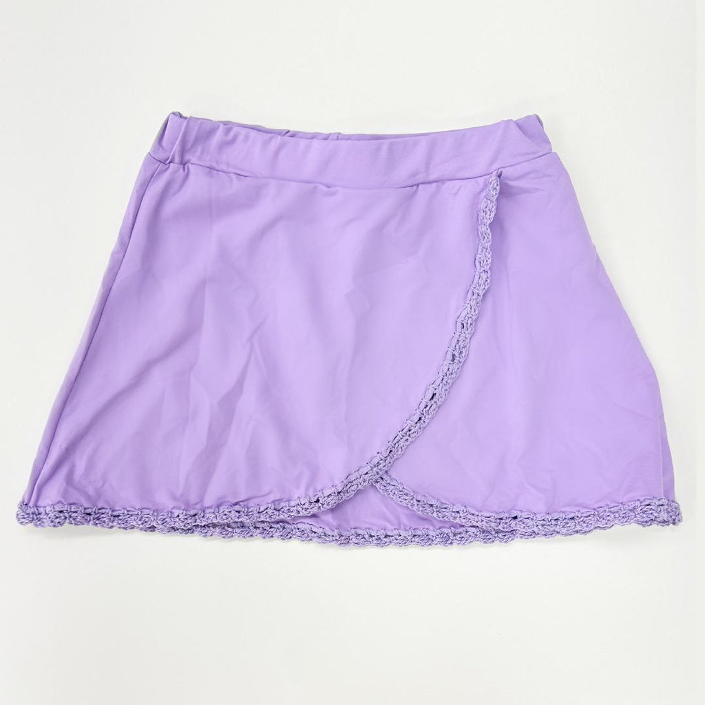 Light Gray Lilac Lycra Skirt SK7725/83