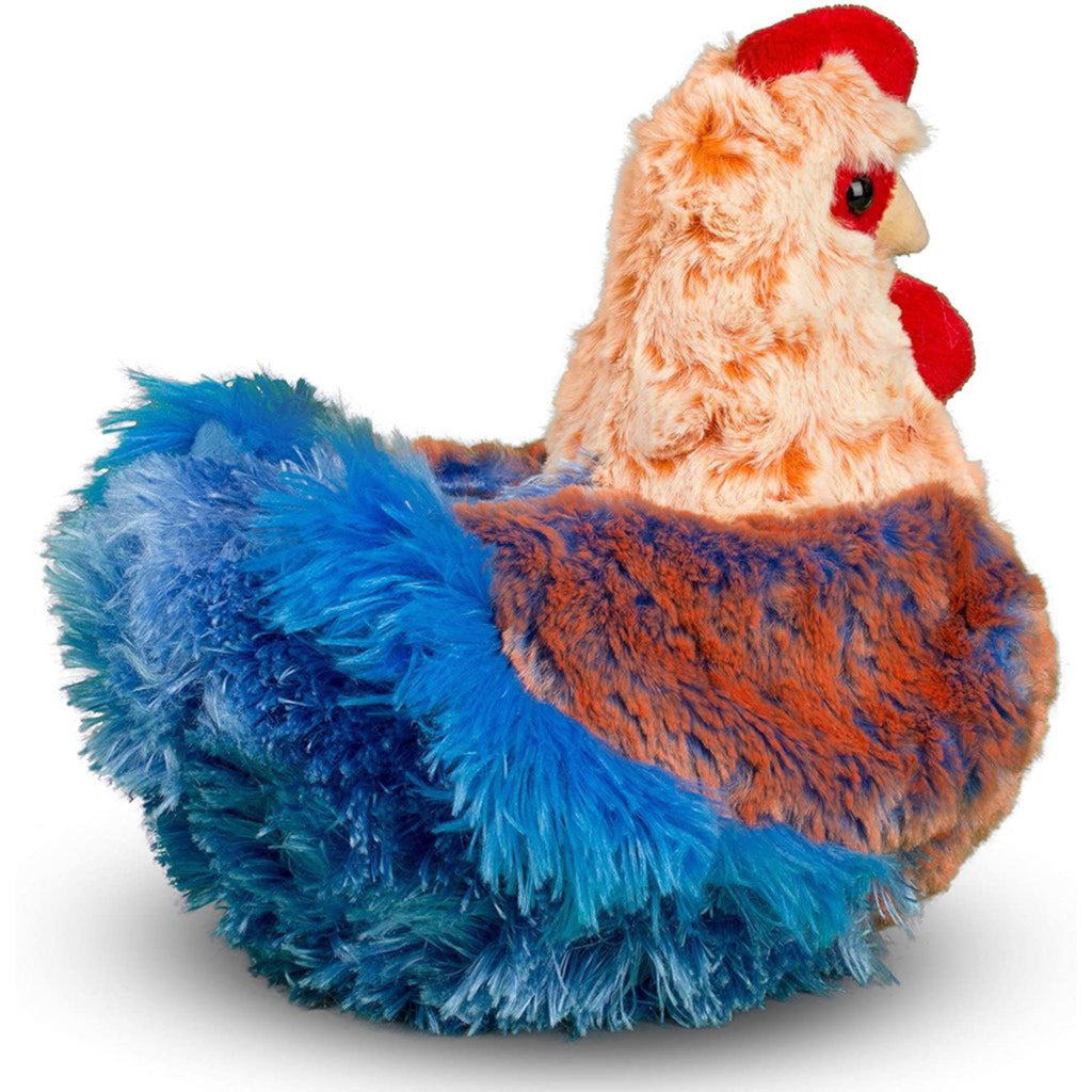 Gray Henrietta Blue Lace Hen Chicken Plush Realist 1798