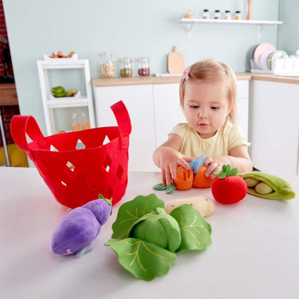 Light Gray Toddler Vegetable Basket E3167