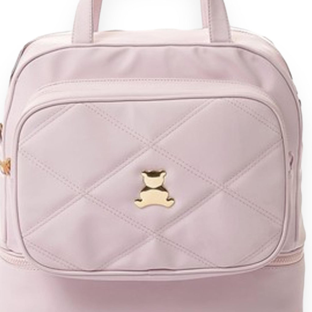 Gray Medium Maternity Bag Light Pink Quilting Waterproof