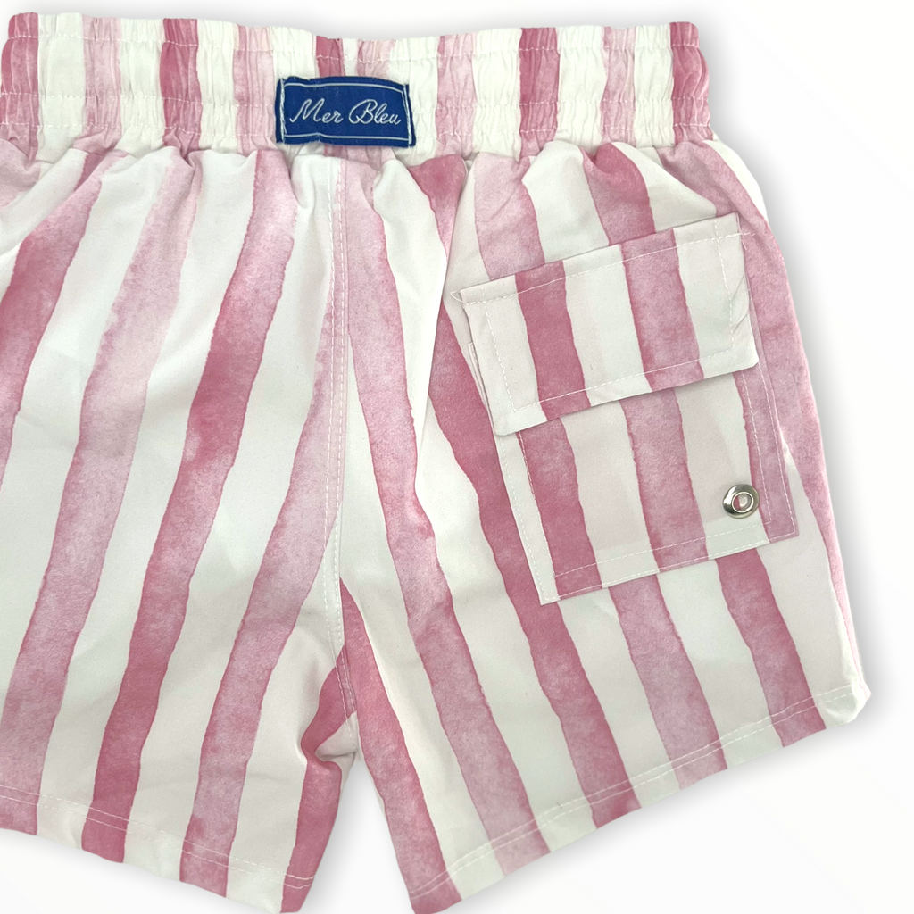 Light Gray Shorts Stripes Pink Mer Blue 14397