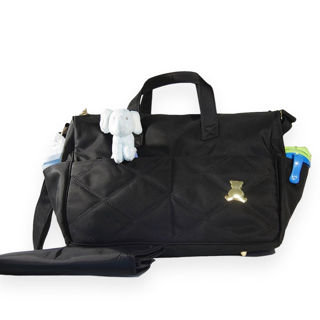 Dark Slate Gray Maternity Crossbody Bag Quilting Thermal & Front Pockets