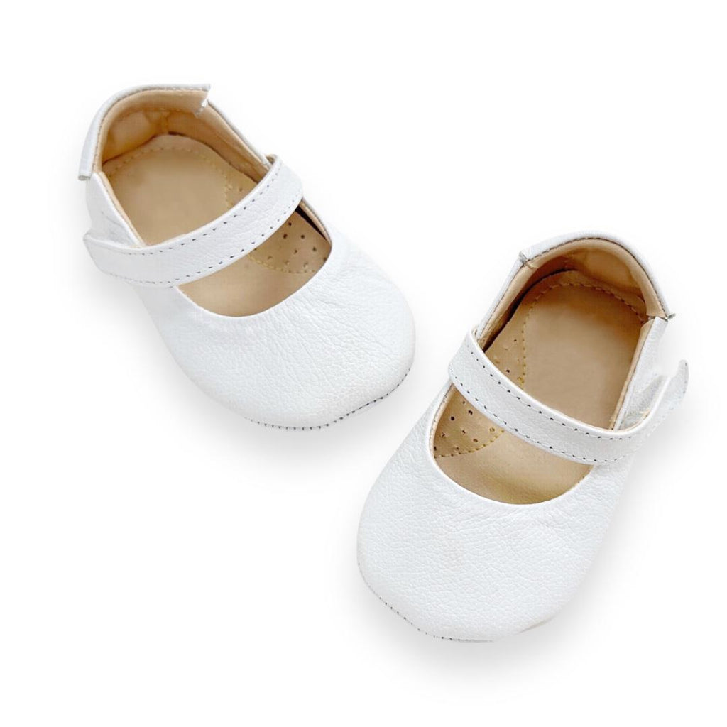 Light Gray Baby Bibelo Shoes Ballerina Leather 1260