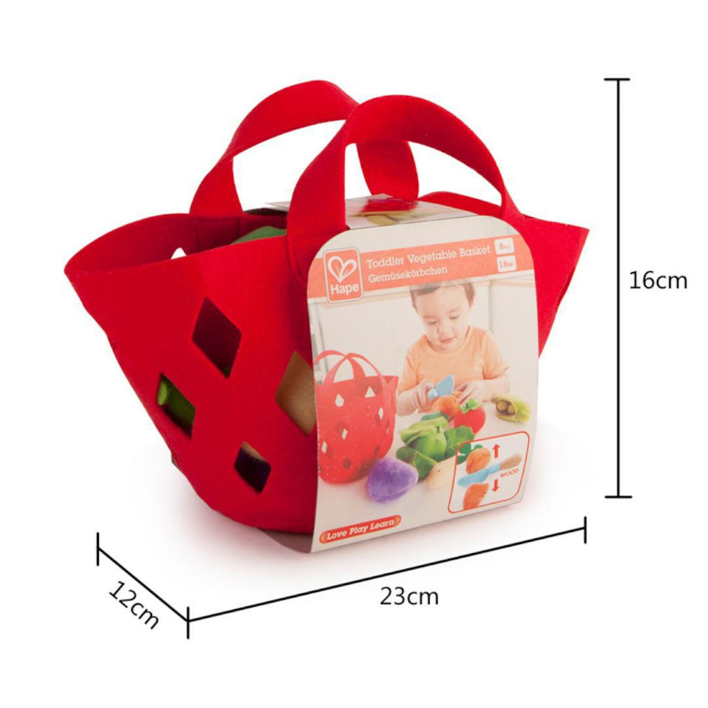 Light Gray Toddler Vegetable Basket E3167