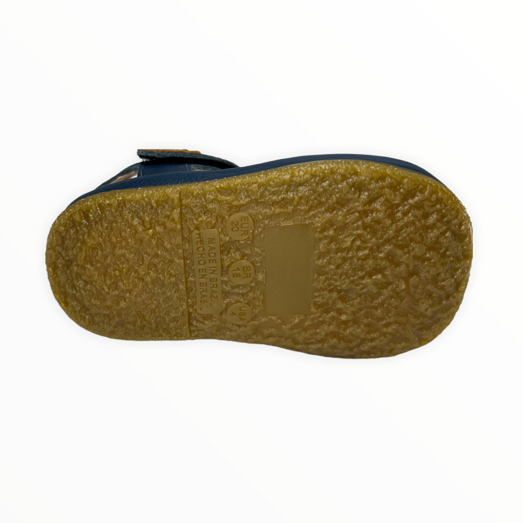 Dark Olive Green Navy Sandal Leather 505TK