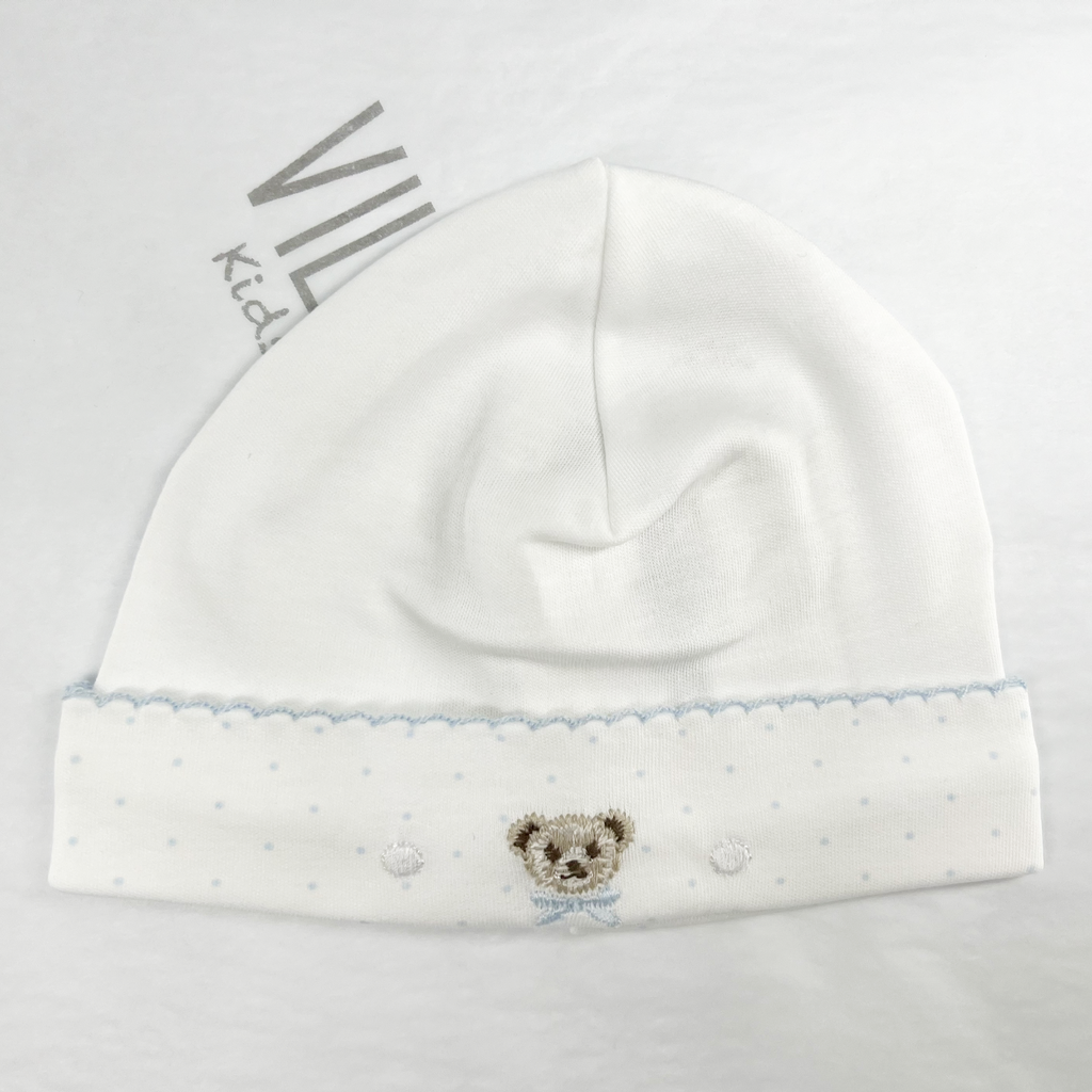 Baby Bear Pima Dots Blue Hat LB 320800302