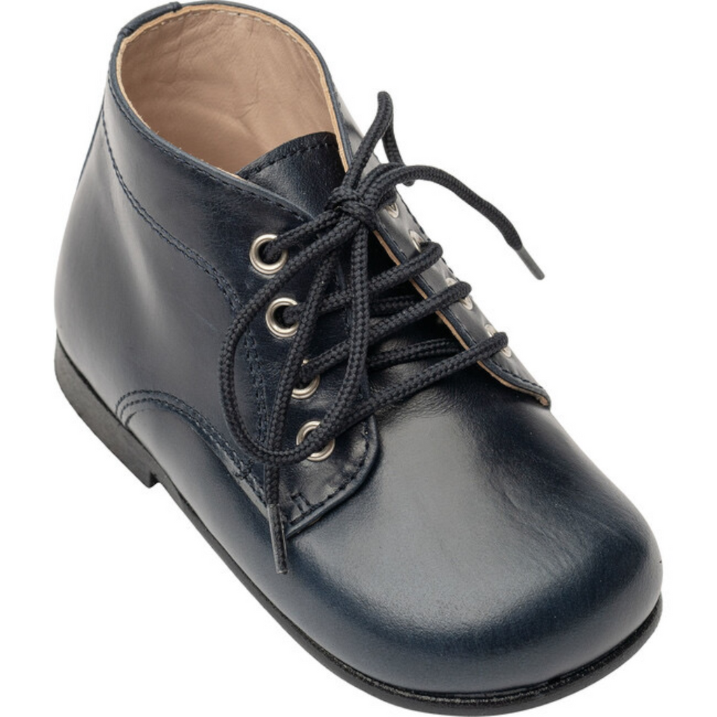 Dark Slate Gray Classic Leather Spain Shoes for Boy