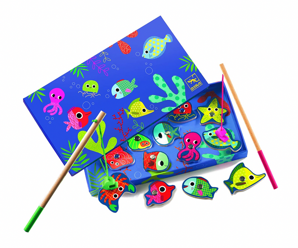Royal Blue Magnetic Fishing Games - Colourful Fishing DJ01653