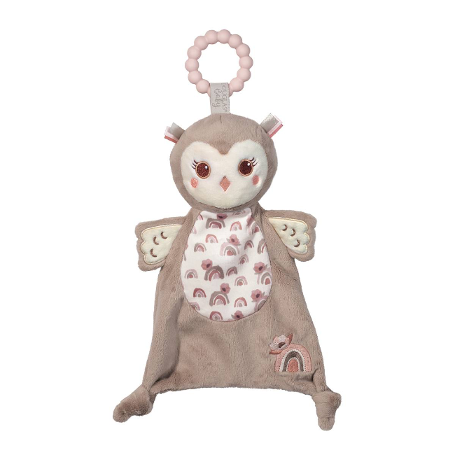 Rosy Brown Owl Teether 6366