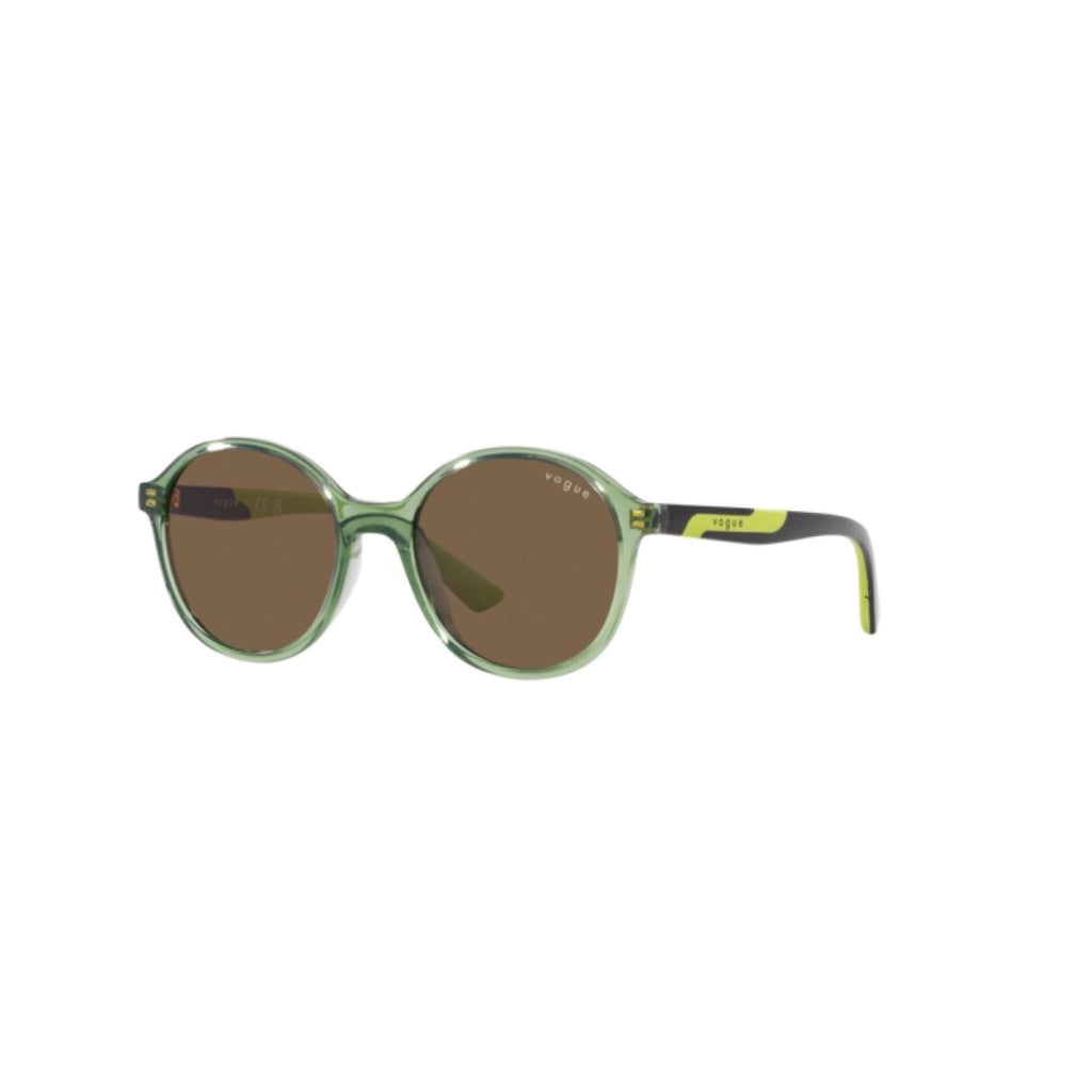 Dim Gray Transparent Dark Green Vogue Kids Sunglasses VJ 2018