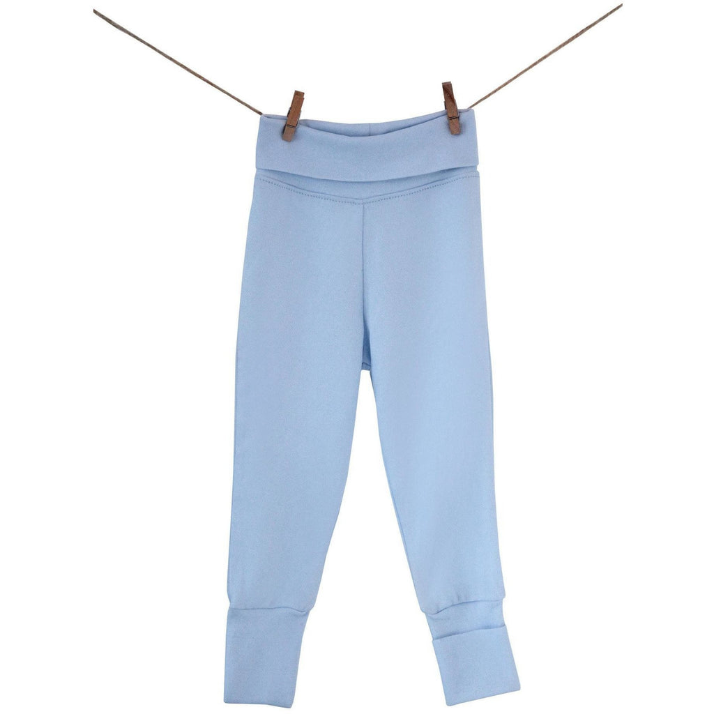 Light Steel Blue Pima Pant Feet Reversible