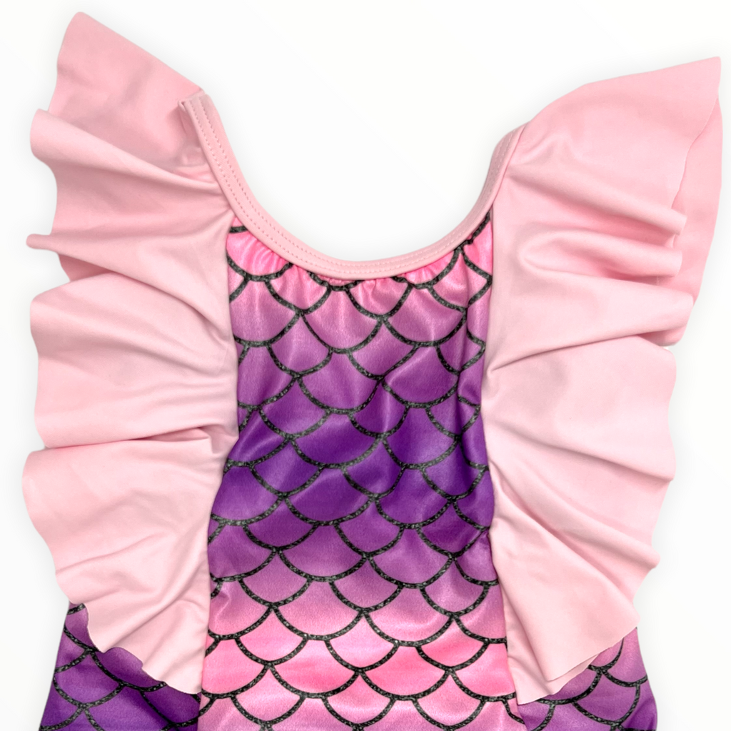 Pink Swimwear Girl One piece Mermaid Pink