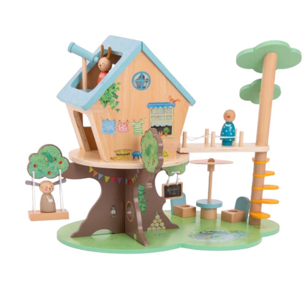 Rosy Brown La Grande Famille - Wooden Tree House The Big Family