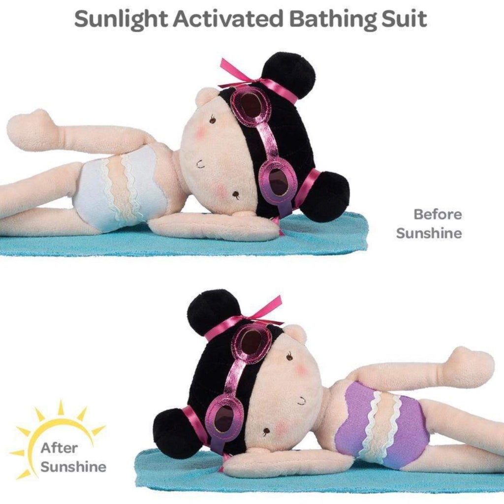 Light Gray Violet Adora Sunshine Friends Color-Changing Plush Doll & Doll Clothes Set