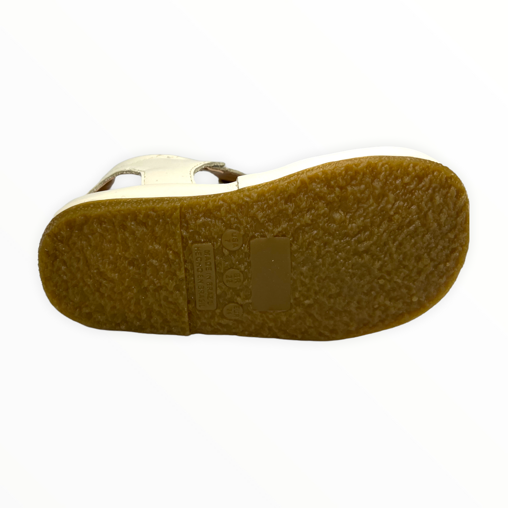 Saddle Brown Cotton Leather Sandal 505TK