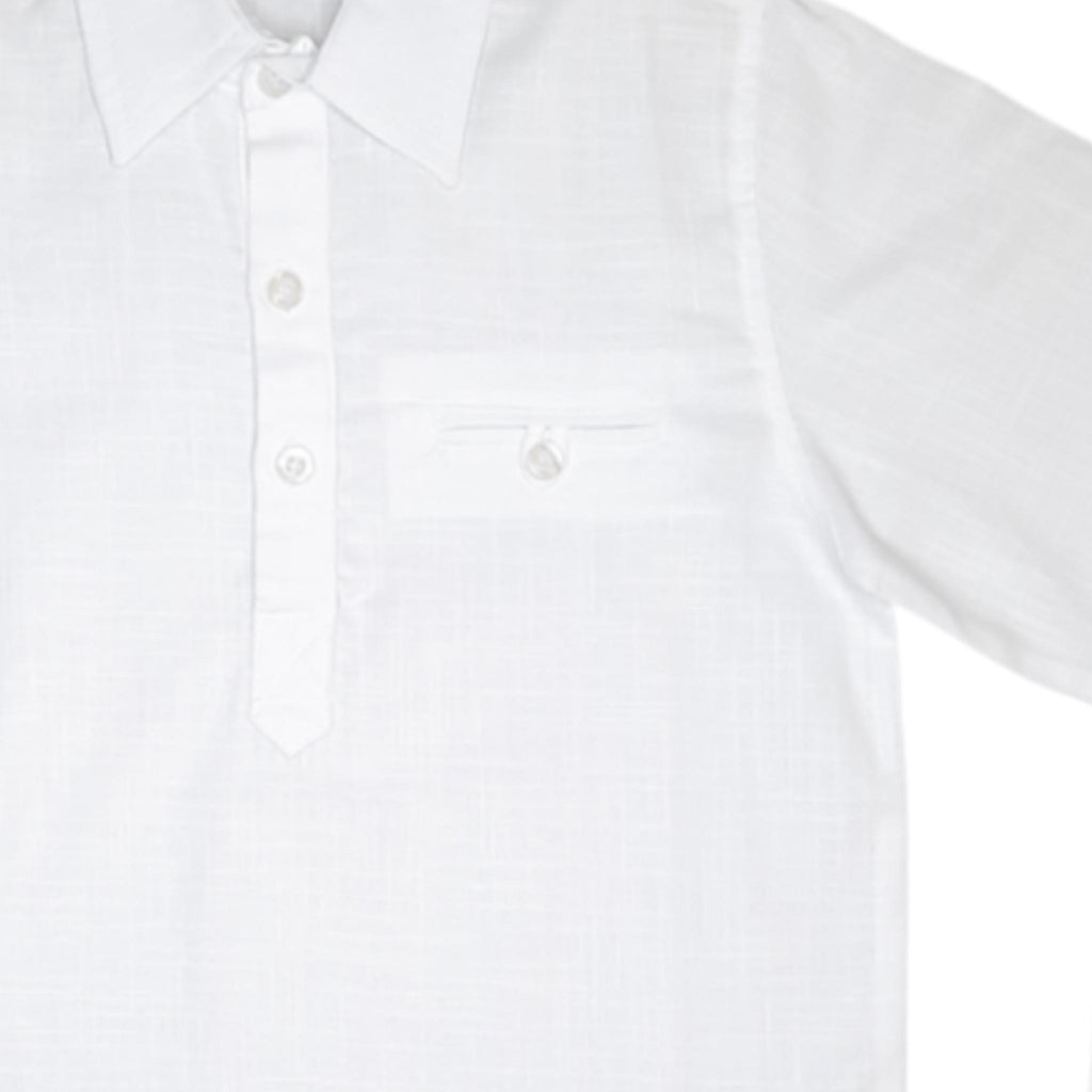 White Smoke White Linen Shirt Long Sleeve