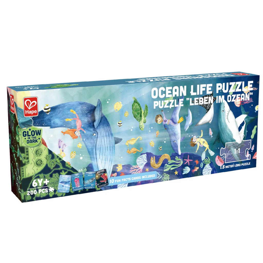 Cadet Blue Ocean Life Puzzle Glow in the Dark E1634