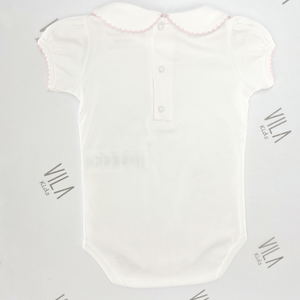 Bodysuit and Bloomer Bear White and Pink 4008002