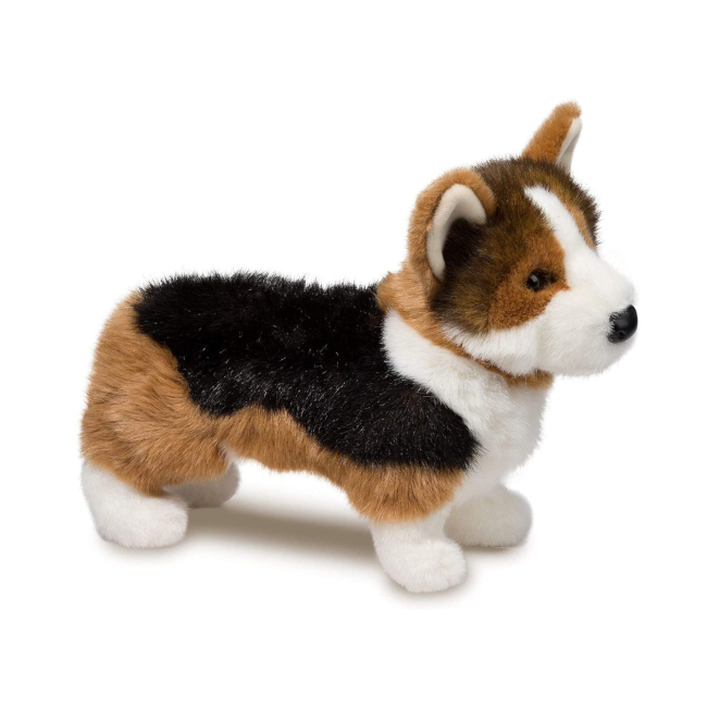 Gray Kirby Tri-Corgi Plush Dog Realistic 2014