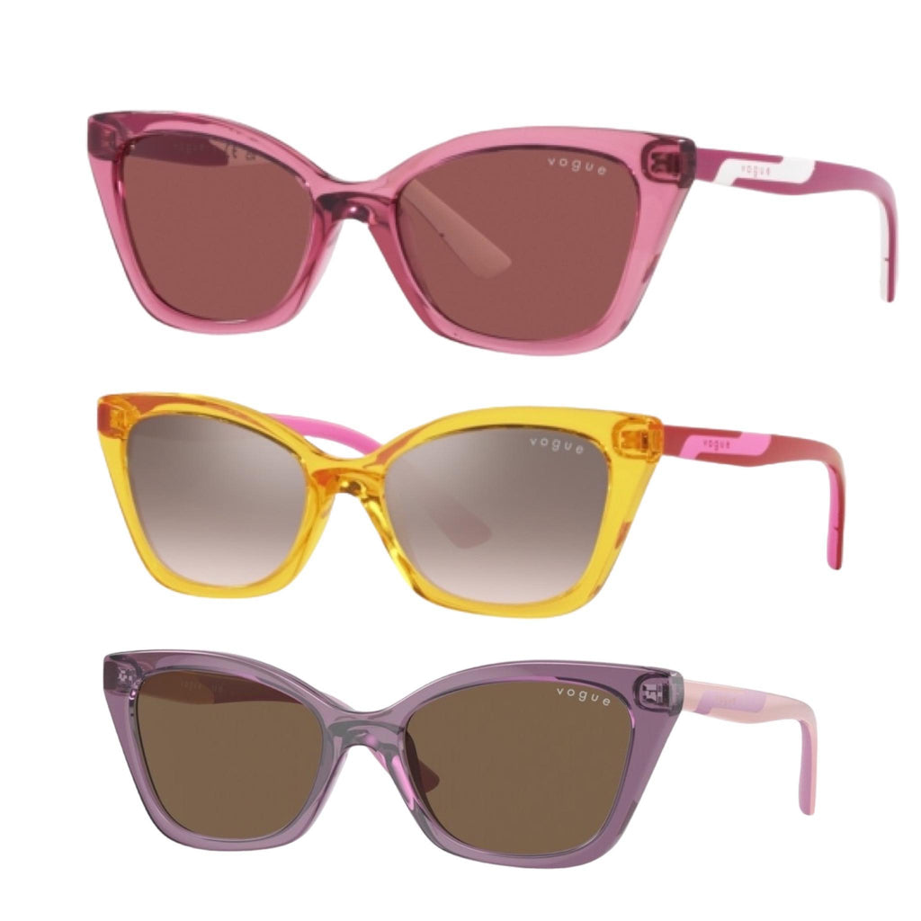 Dim Gray Transparent Cat Eye Vogue Kids Sunglasses VJ 2020