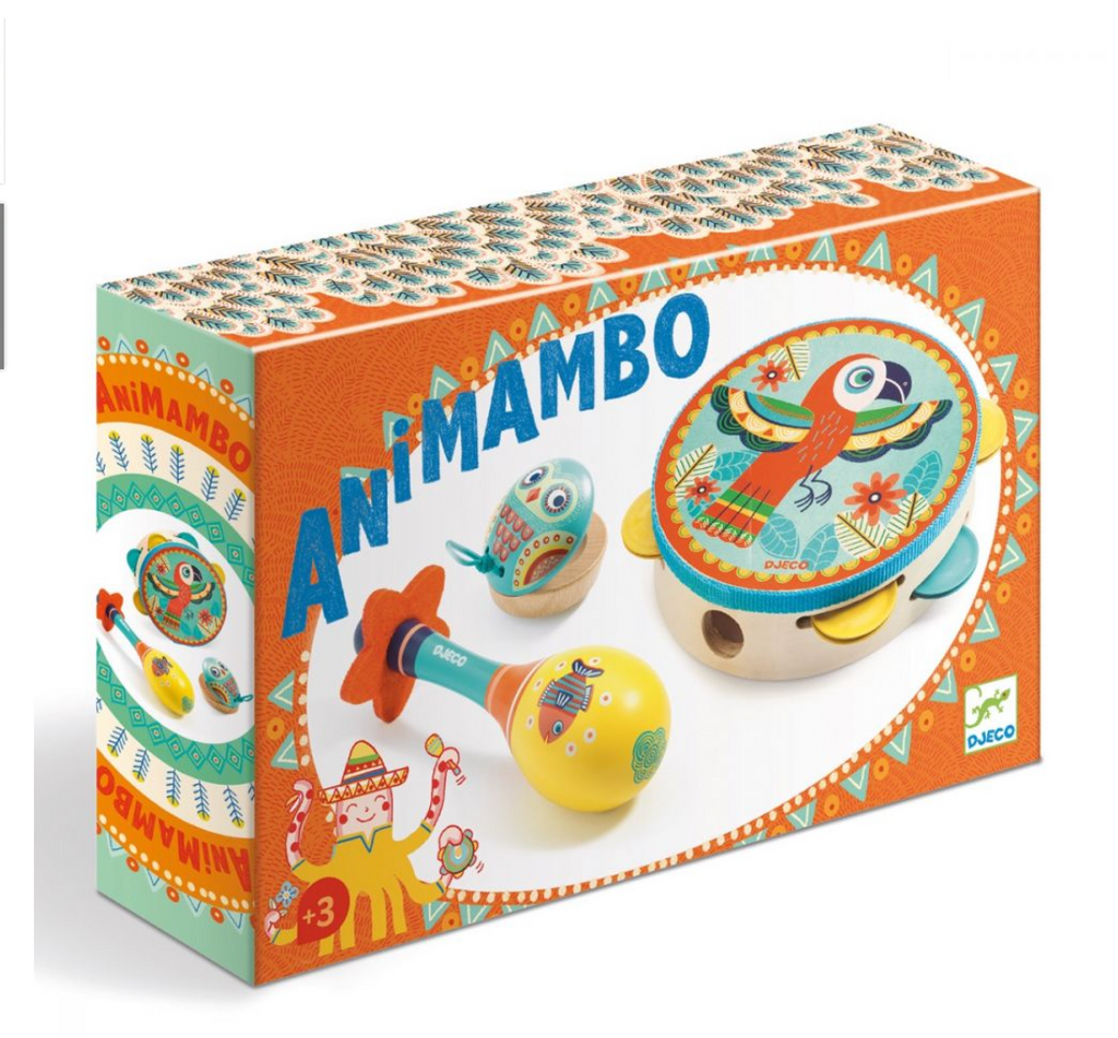 Chocolate Set of 3 musical instruments Animambo 6016