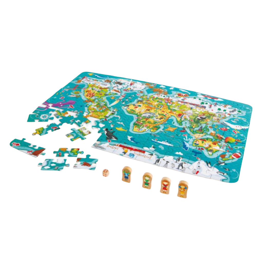 2-IN-1 World Tour Puzzle and Game E1626