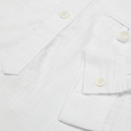 Lavender White Linen Shirt Long Sleeve