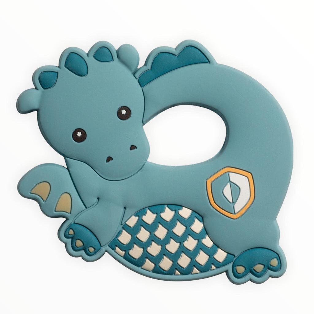 Cadet Blue Silicone Teether Animals