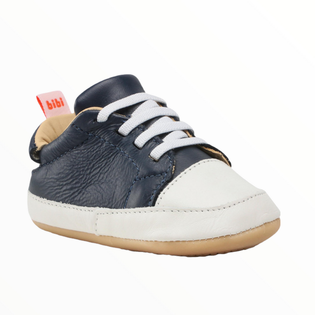 Light Gray Navy Baby Sneaker Pre Walker Bibi 1124069