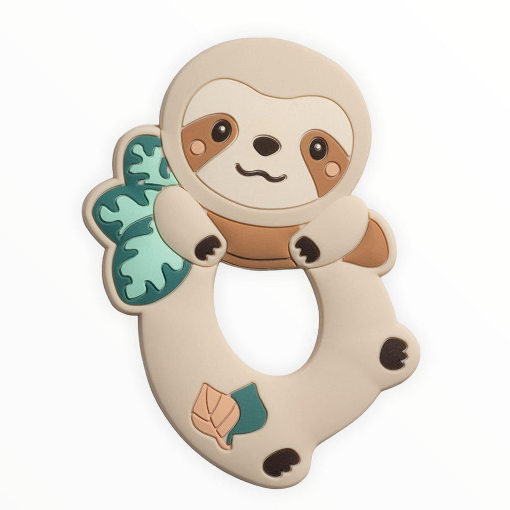Light Gray Silicone Teether Animals
