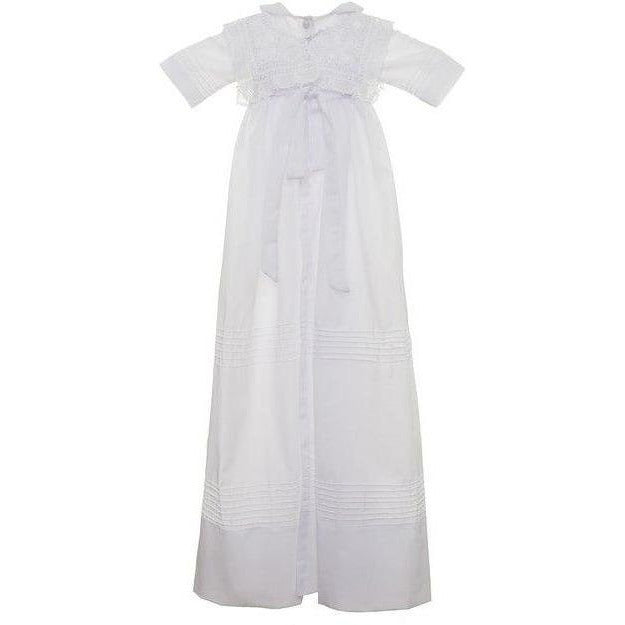 Light Gray Buzos Christening Gown
