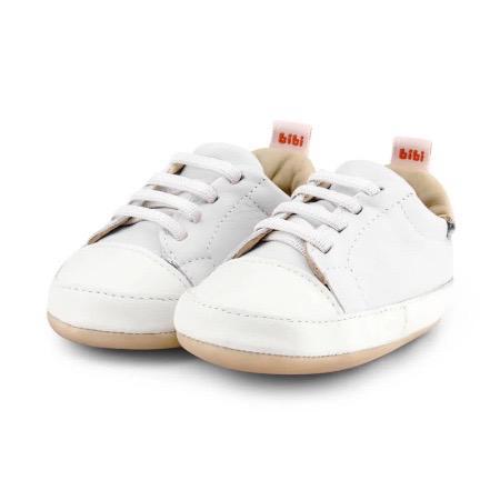 Beige White Leather Sneakers Afeto Joy 1124140