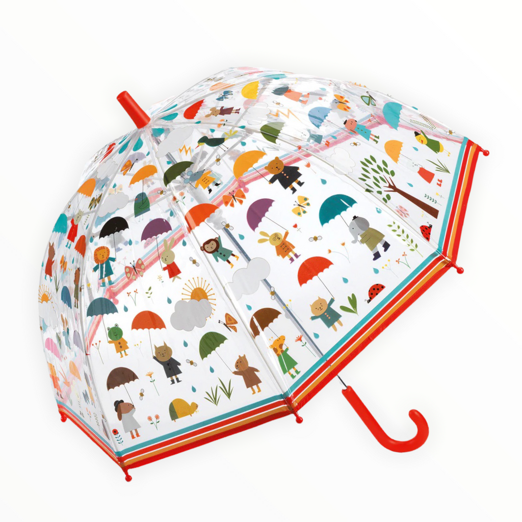 Lavender Bubble Umbrella Under the Rain 04809