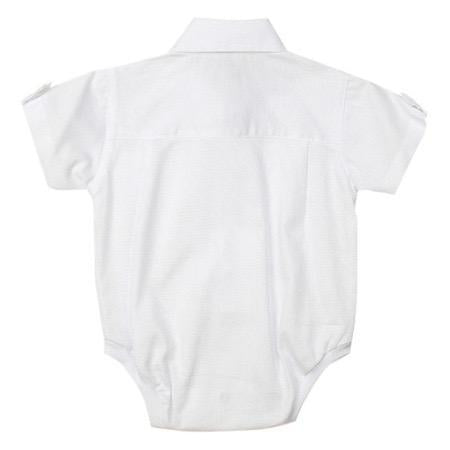 Lavender Body Shirt White Short Sleeve Baby Boy