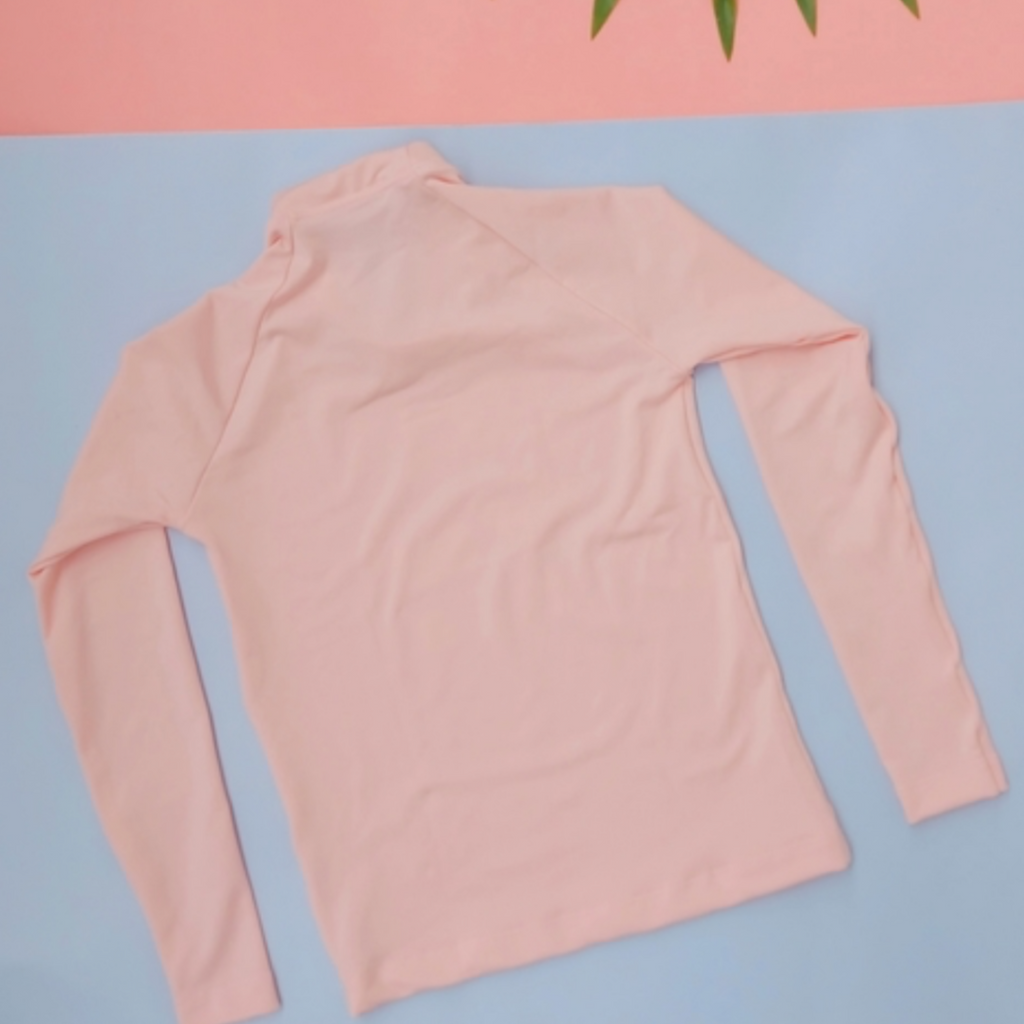 Gray UPF Protective T-Shirt Light Pink Long Sleeve MB-CUI36