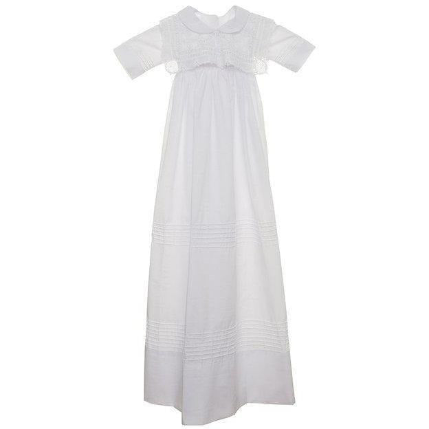 Light Gray Buzos Christening Gown