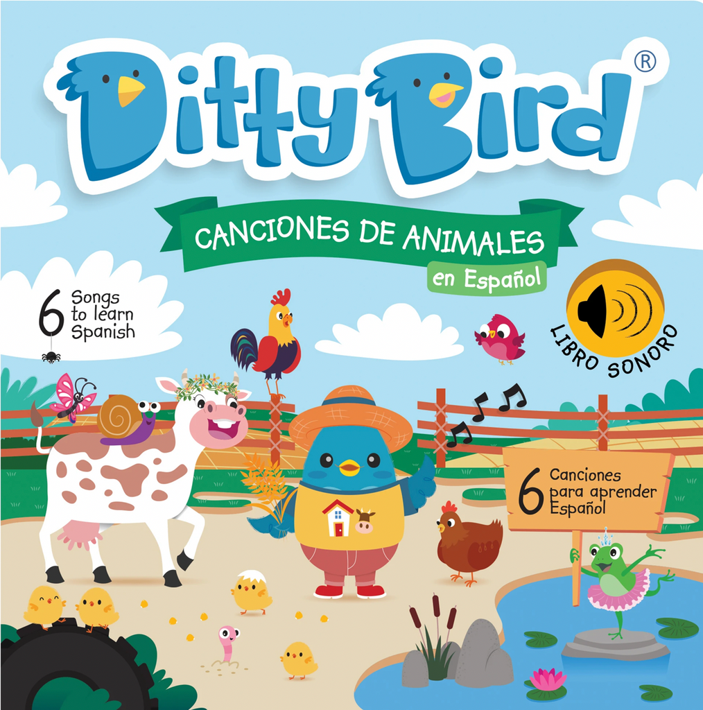 Light Gray Ditty Bird - Canciones de Animales en Español