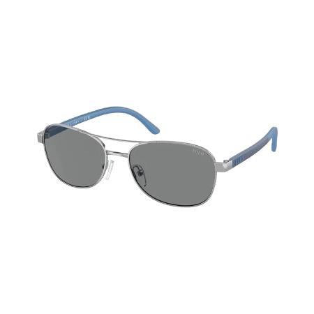 Slate Gray Shiny Silver with Light Grey Kids Sunglasses Ralph Lauren 5002