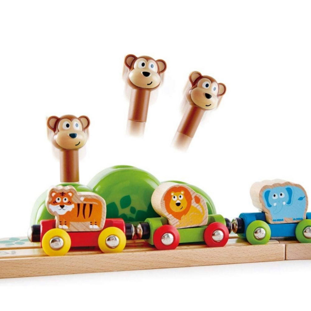 Tan Music and Monkeys Toddler Railway Train E3825