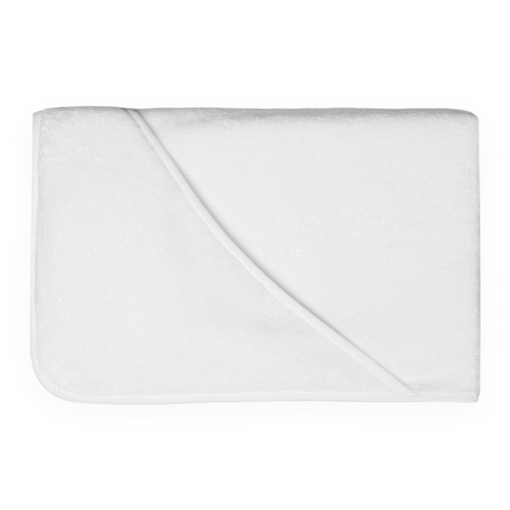 Lavender Pima Baby White Towel - The Hands Free Towel